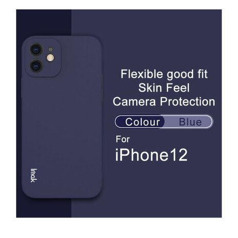 IMAK iPhone 12 &amp; 12 Pro TPU hoesje - blauw