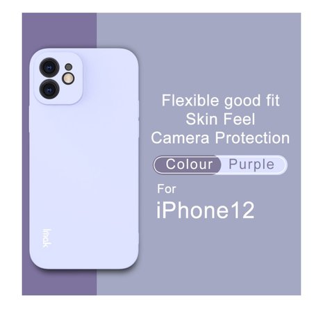 IMAK iPhone 12 &amp; 12 Pro TPU hoesje - paars / lavendelkleurig
