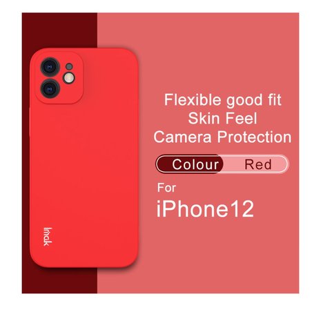 IMAK iPhone 12 &amp; 12 Pro TPU hoesje - rood