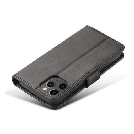 LC.IMEEKE Wallet / portemonnee hoesje voor iPhone 12 - grijs