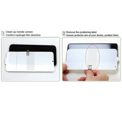 IMAK Soft Clear Hydrogel III 2 stuks screenprotector voor Samsung Galaxy S21 met volledige bescherming