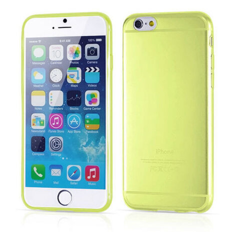 iPhone 6 transparant case - geel