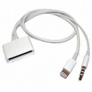 Lightning naar 30 pin kabel (met audio)