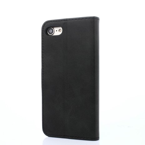 iPhone 7 / 8 / SE (2020) wallet / portemonnee case hoesje - zwart