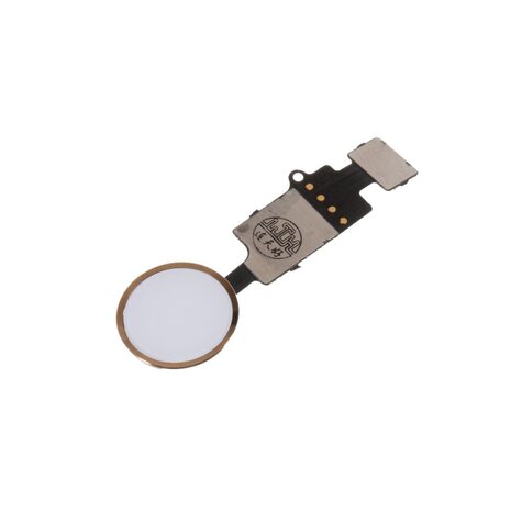 YF home button 3rd gen voor iPhone 7 / 8 en 7 / 8 Plus - Wit / Goud