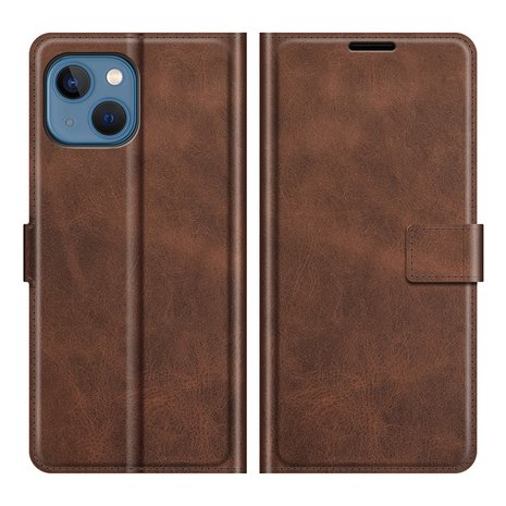 iPhone 13 mini wallet / portemonnee case hoesje - bruin