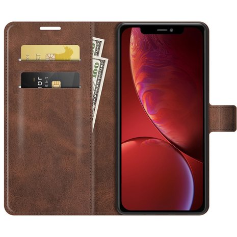 iPhone 13 mini wallet / portemonnee case hoesje - bruin