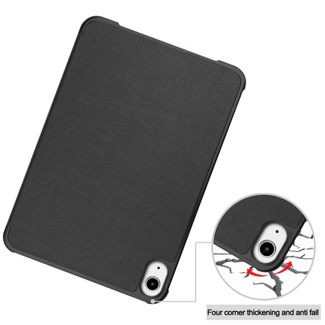 Tri-fold smart case hoes voor iPad mini (2021) - Zwart