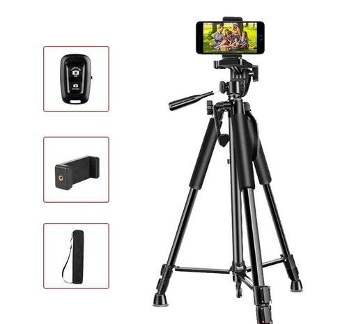 Tripod T-150 voor Smartphones en Camera&#039;s 150cm