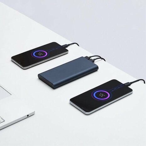 Xiaomi Powerbank 3 met Quick Charge USB-C en 2x USB A 2.0 10000 mAh - zwart