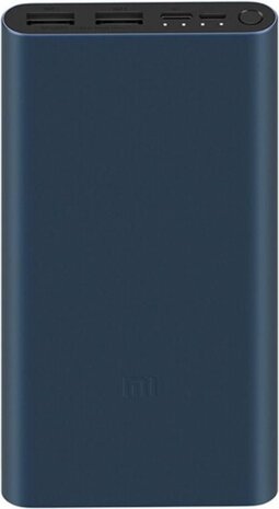 Xiaomi Powerbank 3 met Quick Charge USB-C en 2x USB A 2.0 10000 mAh - zwart
