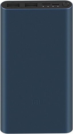 Xiaomi Powerbank 3 met Quick Charge USB-C en 2x USB A 2.0 10000 mAh - zwart