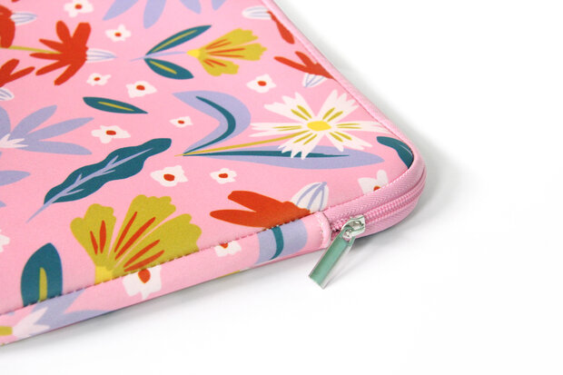 EFORYOU Sleeve voor MacBook Pro / Macbook Air 13.3 met vrolijke Bloemenprint 