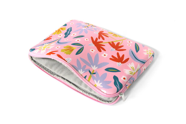 EFORYOU Sleeve voor MacBook Pro / Macbook Air 13.3 met vrolijke Bloemenprint 