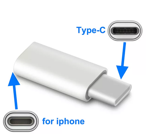 Lightning compatible naar USB-C adapter