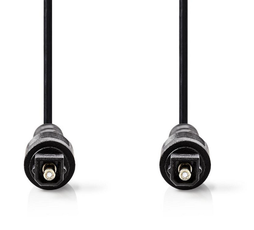 Optische Audiokabel TosLink Male | TosLink Male | 2.00 m | Rond | PVC | Zwart