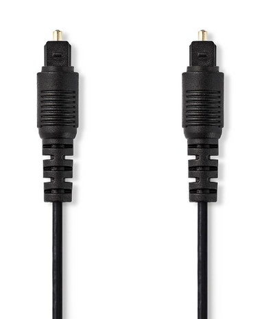 Optische Audiokabel TosLink Male | TosLink Male | 2.00 m | Rond | PVC | Zwart