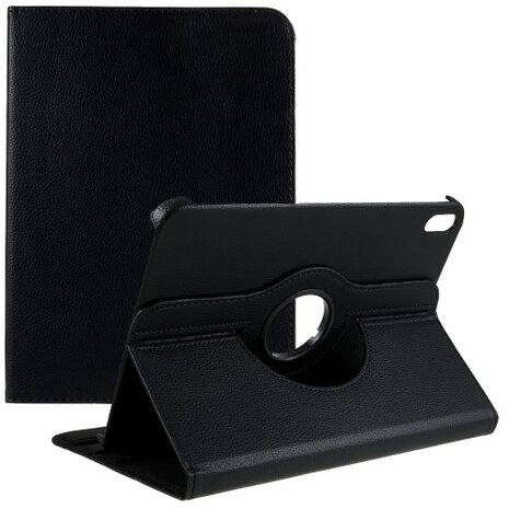 iPad 10.9 (2022) hoes 360 graden flip cover - zwart