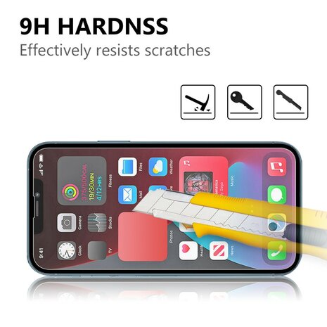iPhone 14 Plus Tempered Glass Screenprotector - Transparant
