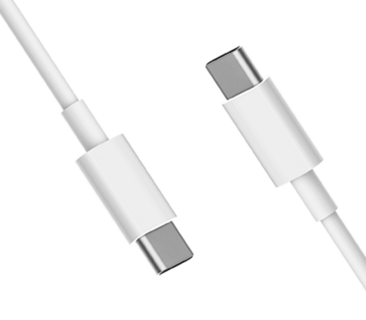 USB C naar USB-C kabel  voor iPhone 15, iPad Pro, iPad Air e.d. - 20 cm - Wit