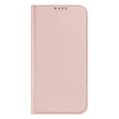 DUX DUCIS Skin Pro Series Stand Case voor iPhone 15, Kaarthouder van PU-leer - Roze