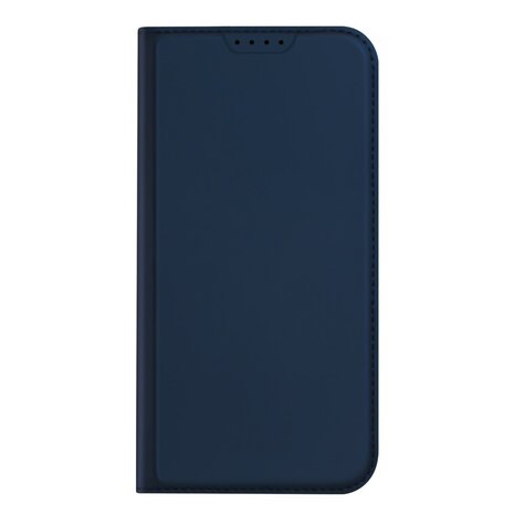 DUX DUCIS Skin Pro Series Stand Case voor iPhone 15, Kaarthouder van PU-leer - Blauw