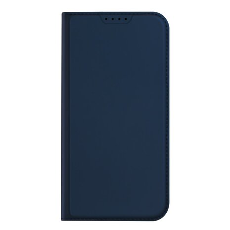 DUX DUCIS Skin Pro Series Stand Case voor iPhone 15, Kaarthouder van PU-leer - Blauw