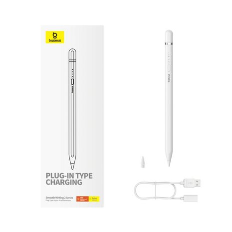 Nauwkeurige Oplaadbare Stylus Pencil met Palm Rejectie - BASEUS Smooth Writing 2 Serie (Actieve Versie)