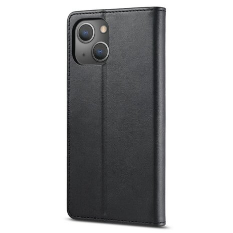 LC.IMEEKE Wallet Case voor iPhone 15 - Zwart