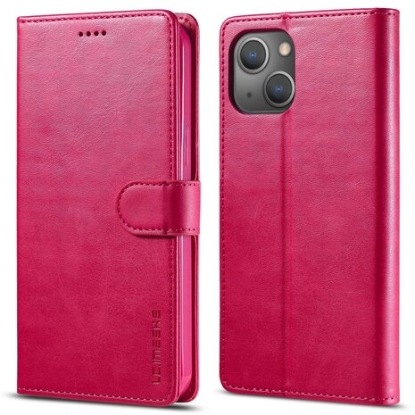 LC.IMEEKE Wallet Case voor iPhone 15 - Roze