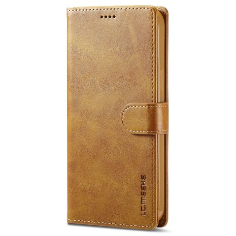 LC.IMEEKE Wallet Case voor iPhone 15 Pro - Chic Cognac Bruin