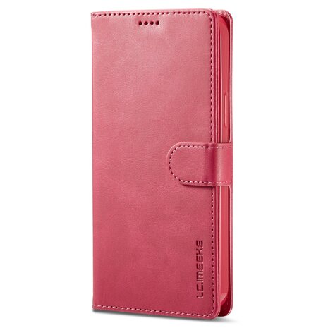 LC.IMEEKE Wallet Case Portemonnee Hoesje voor iPhone 15 Pro - Roze