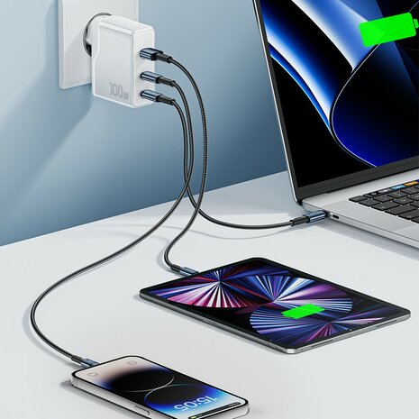 ESSAGER 100W GaN Charger Adapter