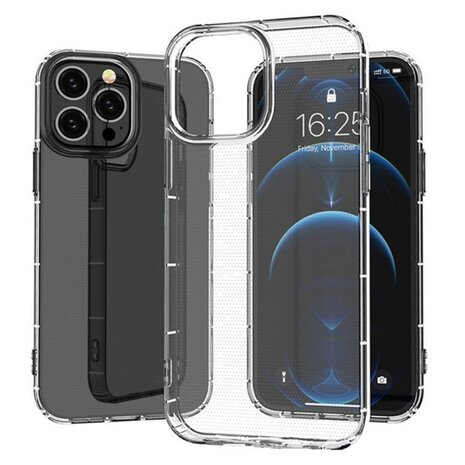 iPhone 15 Pro Bumper Case TPU + Acryl - Transparant