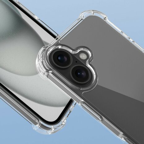 iPhone 16 bumper case TPU + acryl - transparant