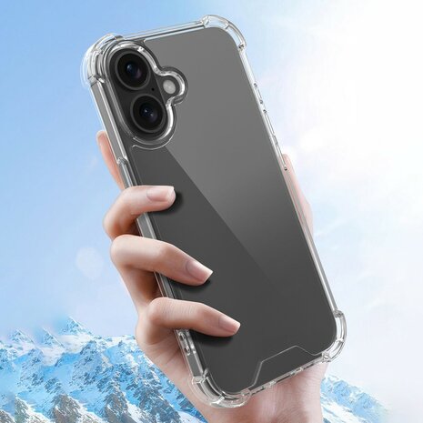 iPhone 16 bumper case TPU + acryl - transparant