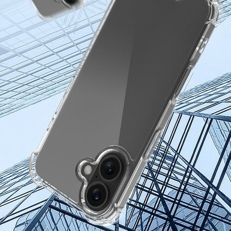 iPhone 16 bumper case TPU + acryl - transparant