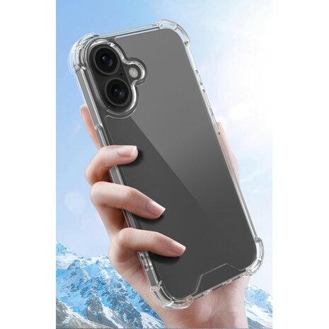 iPhone 16 bumper case TPU + acryl - transparant