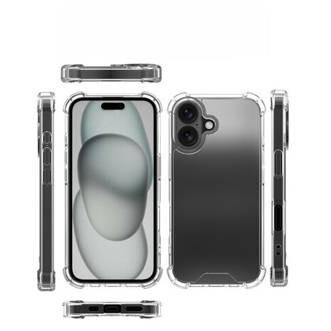 iPhone 16 bumper case TPU + acryl - transparant
