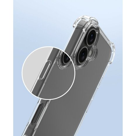 iPhone 16 bumper case TPU + acryl - transparant