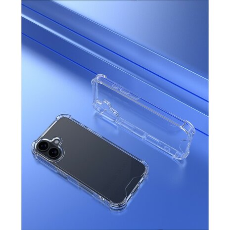 iPhone 16 bumper case TPU + acryl - transparant