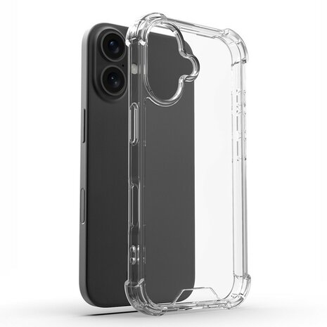 iPhone 16 bumper case TPU + acryl - transparant