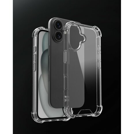 iPhone 16 bumper case TPU + acryl - transparant