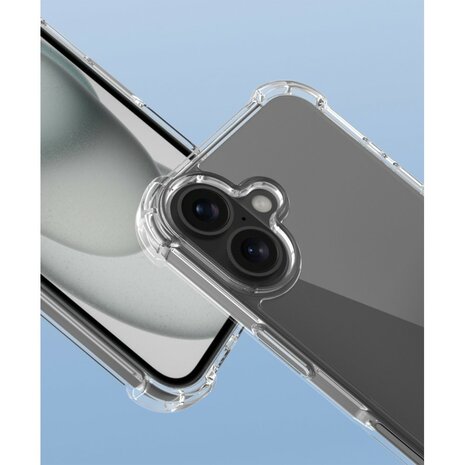 iPhone 16 bumper case TPU + acryl - transparant