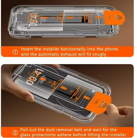 iPhone 15 Screenprotector met Handig Installatieframe &ndash; Gemakkelijk en Perfect Aanbrengen