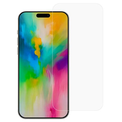Tempered glass screenprotector voor iPhone 16 - Transparant