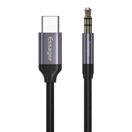 USB-C naar 3.5mm AUX kabel 1 Meter met Dac geschikt voor iPad / iPhone