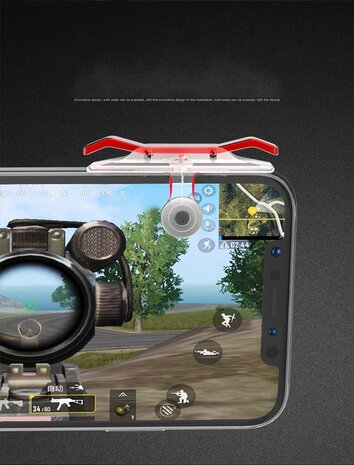 Game bumpers voor iPhone (Voor o.a. PUBG, FORTNITE, FPS, TPS)