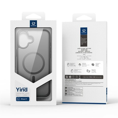 DUX DUCIS Yind Series MagSafe compatibel Hoesje voor iPhone 17 - Zwart