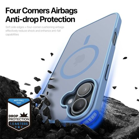 DUX DUCIS Yind Series MagSafe compatibel Hoesje voor iPhone 17 - Lichtblauw